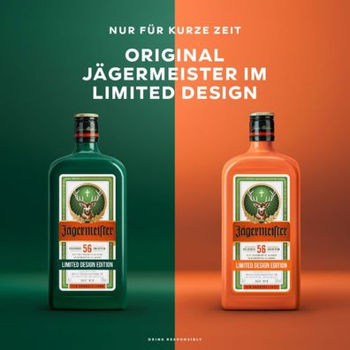 Jägermeister Design Edition Set - Herbal Green + Culture Orange - je 0,7l 35% V