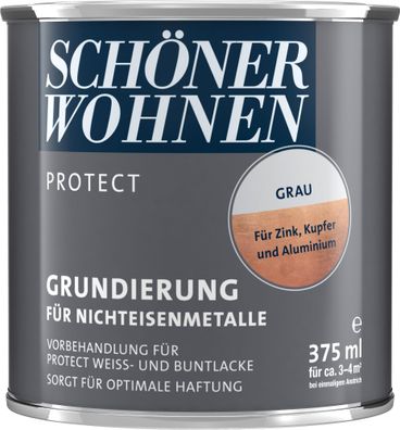 375ml Schöner Wohnen Protect Grundierung für Nichteisenmetalle grau