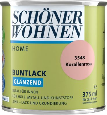 375ml Schöner Wohnen Home Buntlack glänzend, 3548 Korallenrosa