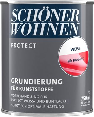 750ml Schöner Wohnen Protect Grundierung für Kunststoffe weiss