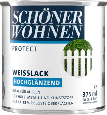 375ml Schöner Wohnen Protect Weisslack hochglänzend weiss