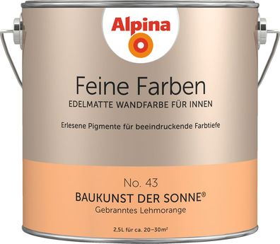 2,5L ALPINA Feine Farben Baukunst der Sonne No.43