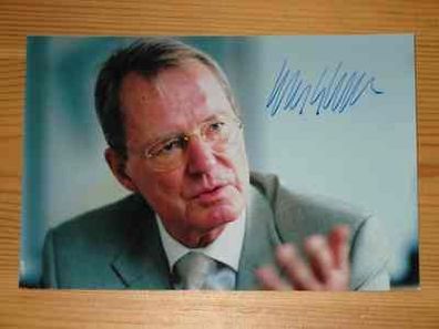 Präsident des BDI Hans-Olaf Henkel - handsigniertes Autogramm!!!