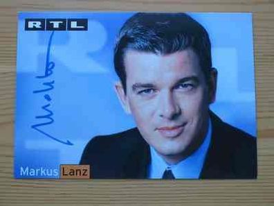 RTL Fernsehmoderator Markus Lanz - handsigniertes Autogramm!!!