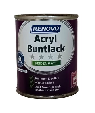 125ml Renovo Acryl 2in1 Buntlack seidenmatt Nr.7035 lichtgrau