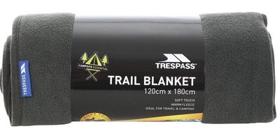Trespass Snuggles - 120 X 180Cm Blanket Charcoal
