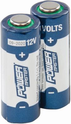 Powermaster Batterien Super-Alkali-Batterien, Typ A23, 12 V, Doppelpckg. 2er-Pckg