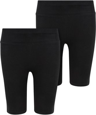 Urban Classics Mädchen Girls High Waist Cycle Shorts 2-Pack UCK2632A