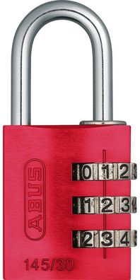 ABUS Damen Vorhangschloss 145/30 rot Lock-Tag