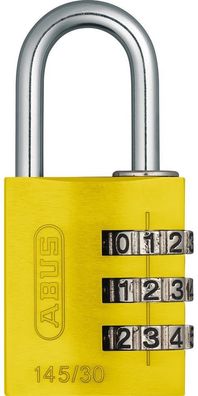 ABUS Vorhangschloss 145/30 gelb Lock-Tag