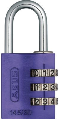 ABUS Damen Vorhangschloss 145/30 lila Lock-Tag