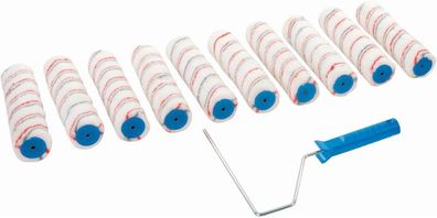 Silverline Walzen / - Zubehör Farbrollerbügel und 10 Farbwalzen 254 mm