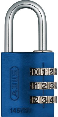 ABUS Vorhangschloss 145/30 blau Lock-Tag