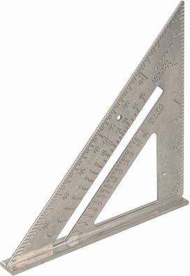 Silverline Messgeräte Anschlagwinkeldreieck aus Aluminiumlegierung 7 Zoll (185 mm)