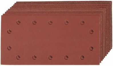 Silverline Schleifzubehör Klettschleifscheiben, gelocht, 115 x 230 mm, 10-tlg. Sa