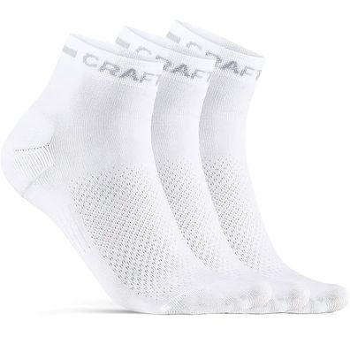 Craft Damen Socken Socken Dry Mid 3-Pack White 170753