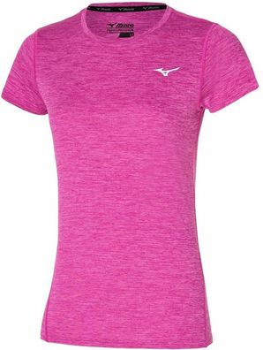 Mizuno Damen Sportshirt Damen T-Shirt Impulse Core Tee Festival Fuchsia 185985