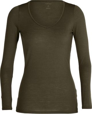 Icebreaker Damen T-Shirt W Siren LS Sweetheart LODEN 99692