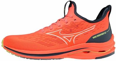 Mizuno Damen Laufschuhe Wave Rider Neo 2 Neon Flame/White 185153