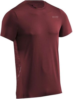 Cep Sportshirt Round Neck SS Dark Red 143944