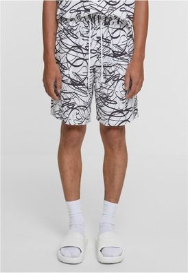 Urban Classics Viscose AOP Resort Shorts TB4935