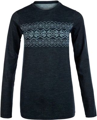 Endurance Sportshirt Damen T-Shirt Yalia Seamless Wool Print LS Baselayer 83280