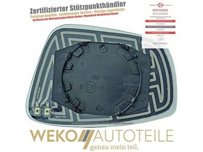 Spiegelglas, Außenspiegel rechts Diederichs 7433126 für SEAT SKODA