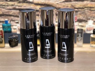 Azzaro Pour Homme Deodorant Spray 3x 150ml NEU (Gr. Standardgröße)