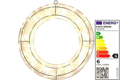 LED Lichtkranz auf Metallgestell 200 LEDs Ø 30 cm Türkranz Deko Kranz Timer