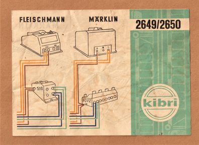 Kibri H0 2649 2650 Bahnübergang Anleitung Instruction Anschlussplan Trix Märklin