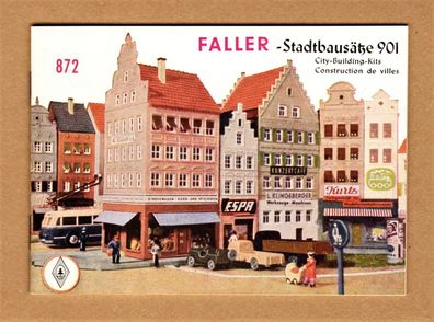 Faller H0 Broschüre 872 Anleitung Bauanleitung für 901 u.ä. Stadtbausatz Stadthaus