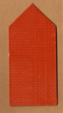 Faller H0 Einzelbauteil Bauteil Seitenwand Wand braun Backstein groß Nr.001 NEU