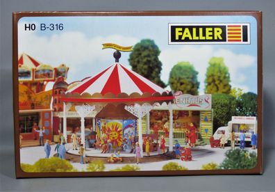 Faller H0 Kirmes B-316 Karussell Kinderkarussell Fahrgeschäft Kerwe Jahrmarkt NEU OVP