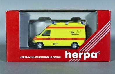 Herpa H0 044639 Volkswagen VW LT2 Rettungswagen RTW Medi-O-Trans Flugambulanz NEU OVP