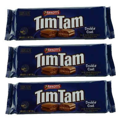 Tim Tam Choc Double Coat Biscuits Schokokeks Triple Pack 3x200 g