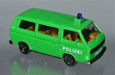 Herpa H0 Volkswagen VW Bus Transporter T3 Blaulicht Polizei Einsatzwagen