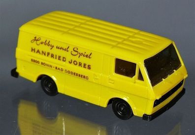 Herpa H0 VW Volkswagen LT28 Transporter Hobby + Spiel Jores Bonn Werbemodell