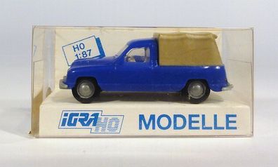 Igra H0 604 Skoda 1200 Pritsche mit Plane Modellauto NEU OVP