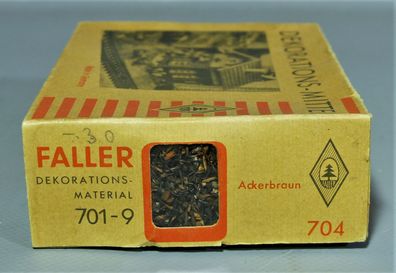 Faller Zubehör Packung 704 Dekostreu Streu Ackerbraun braun 50er/60er NEU OVP