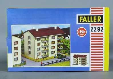 Faller N 2292 Wohnblock Wohnhaus Mehrfamilienhaus Wohngebäude 60er/70er Jahre NEU O