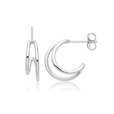 Elegante 925 Sterling Silber Damen - Paar Ohrringe