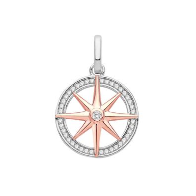 Exklusiver 925 Sterling Silber Damen - Anhänger mit Zirkonia