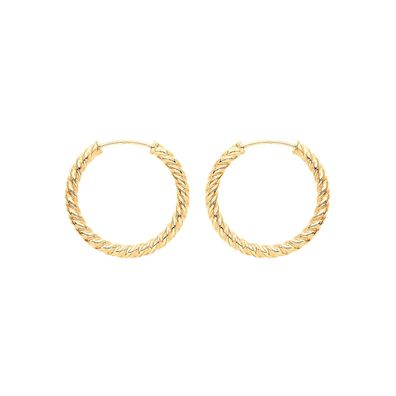 9 ct/Karat Gelb Gold Damen - Schlafer / Sleeper Ohrringe