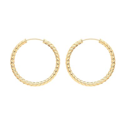 9 ct/Karat Gelb Gold Damen - Schlafer / Sleeper Ohrringe