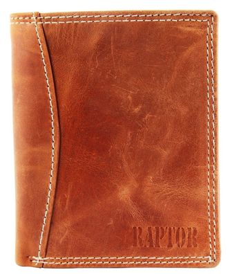 Raptor Herren Geldbörse Braun Hochformat 9 x 12 cm RA40045-001