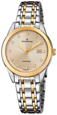 Candino Damen Armbanduhr C4695/2 bicolor Swiss Made