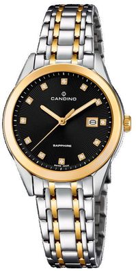 Candino Damen Armbanduhr C4695/3 bicolor Swiss Made