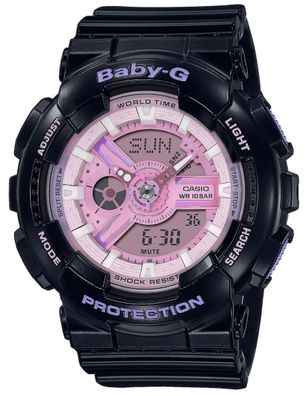 Baby-G Damen Armbanduhr BA-110PL-1AER schwarz