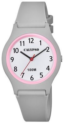 Calypso Damen Uhr Armbanduhr grau rosa K5798/5