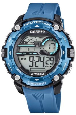 Herren Armbanduhr Calypso Digital Watch blau K5819/2